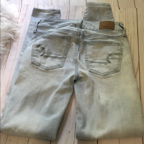 American Eagle light wash jegging size 0 - Picture 7 of 10